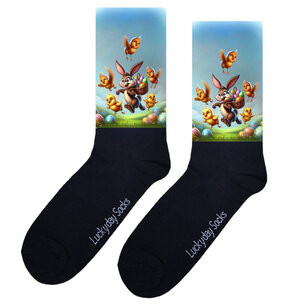 Print 240 Paashaas met kuikentjes