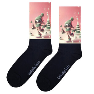 Print 243 Sneeuwpop blik roze