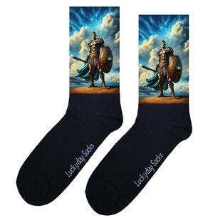 Print 255 Romein blauwe cape