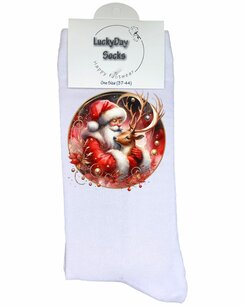 Print 266 Kerstman rendier