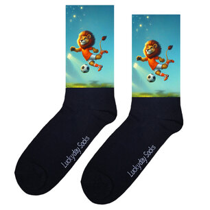 Print 294 Leeuw voetbal veld