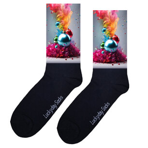 Print 310 Kerstballen kleur explosie