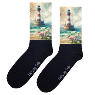 Print 327 Vuurtoren bloemen