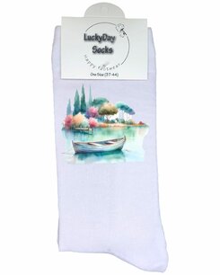 340 Print Bootje pastel 