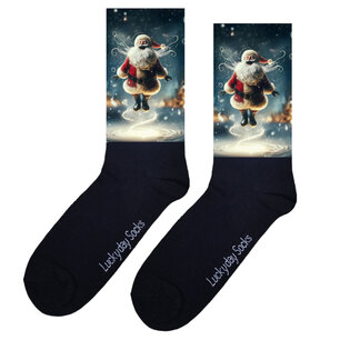 Print 368 Kerstman lacht en stijgt