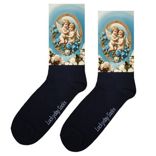 380 Print Engeltjes witte bloemen