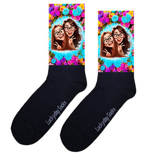 393 Print Bloemen blondy en browny 