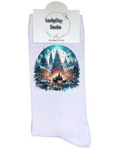 Print 427 Cirkel met kerstdorp