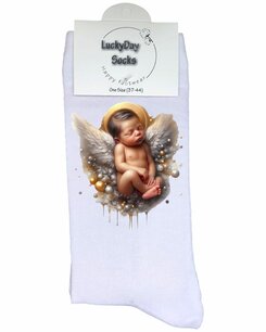 412 Print Baby engel bruin