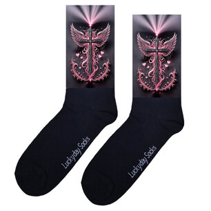 438 Print Licht roze kruis