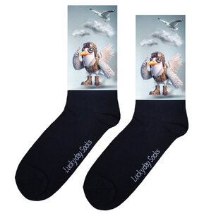 440 Print Zeemeeuw knipoog wolken