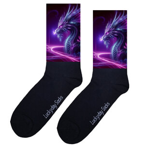 Print 445 Draak paars