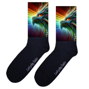 Print 446 Draak multicolor