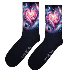 Print 474 Space hart paars