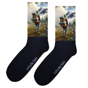 Print 475 Wandelaar bergen