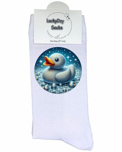 Print 489 Eend Bling met parels vrije ruimte