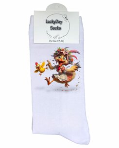 515 Print Moederkip en kuiken