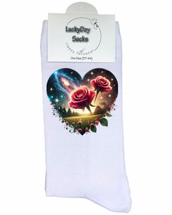 Print 669 Sterren nacht rozen hart