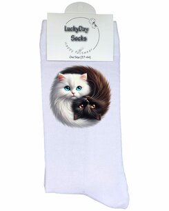 Print 680 Yingyang katten 