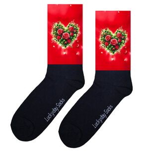 Print 682 Rozen hart rood