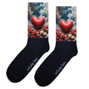 Print 683 Bloemenveld hart