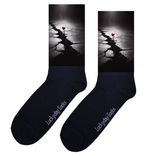 Print 687 Scheur straat hart roos afstand