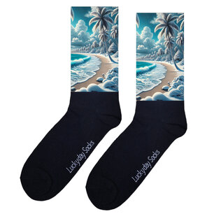 Print 802 Besneeuw strand