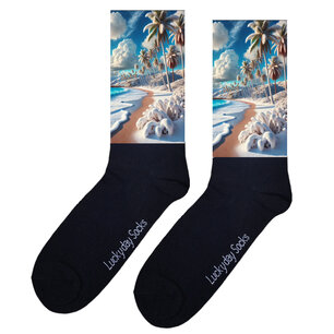 Print 803 Sneeuw en strand