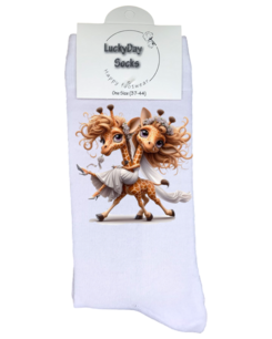 Print 867 Verliefde giraffen drempel