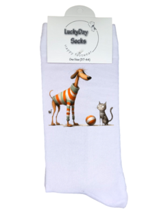 Print 902 Hond kat bal