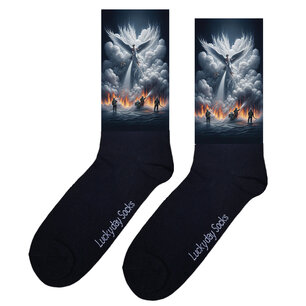 Print 974 Rook engel brandweermannen blussen