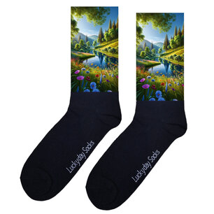 Print 1027 Bergen bloemen