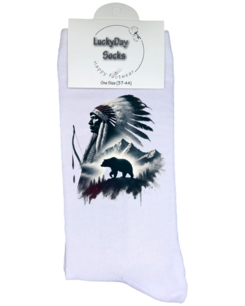 Print 1081 Indiaan contour beer 