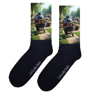 Print 1086 Zwarte keramische BBQ