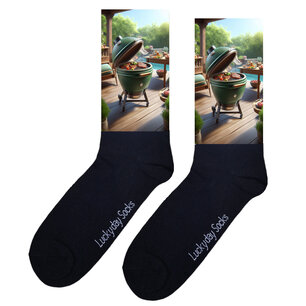 Print 1087 Groen keramische BBQ