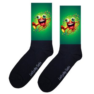 Print 1093 Gekke trompet groen