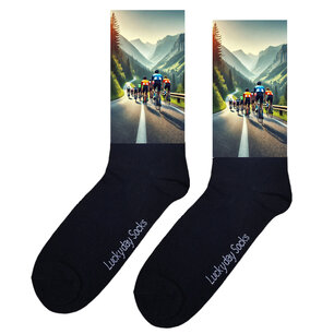 Print 1103 Wielrenners bergen