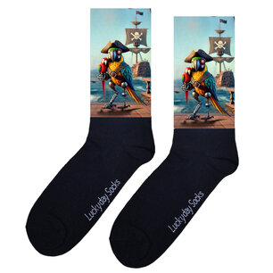 Print 1223 Steampunk piraat papegaai