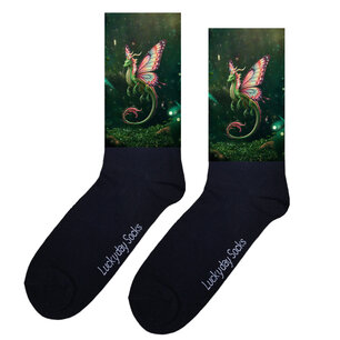 Print 1306 Draak vlinder groen