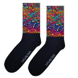 Print 1361 Hartjes kleur explosie banen