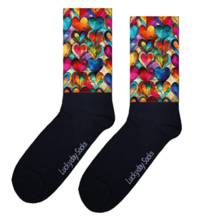 Print 1362 Batik hartjes rijen