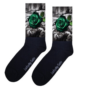 Print 1383 Groene roos straat