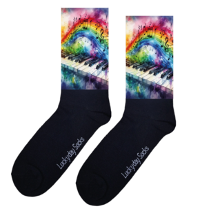 Print 1405 Piano regenboog
