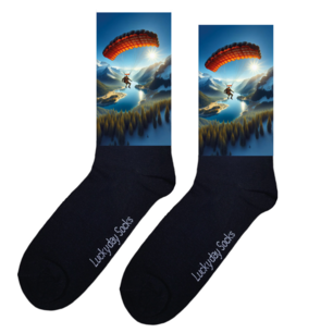 Print 1419 Parachute rood bergen