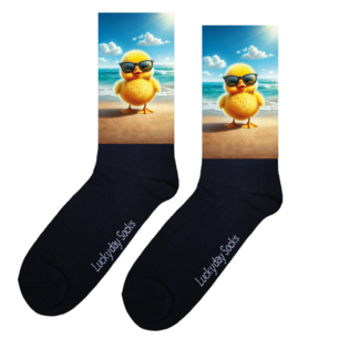 Print 1423 Eend zonenbril strand