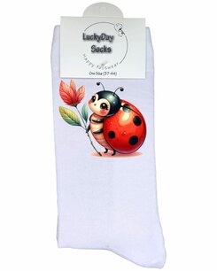 Print 1444 Lieveheersbeestje bloem