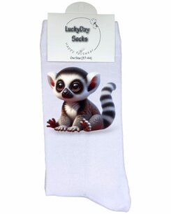 Print 1466 Ringstaart aap zit