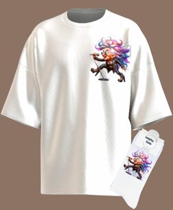 T-shirt print 115 Rock oma SET