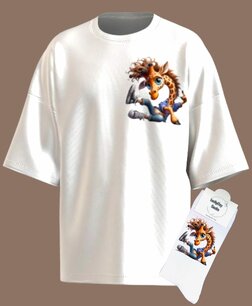 T-shirt print 122 Giraffe breakdance SET