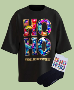 T-shirt Print 1733 HOHO Lijst bloemen SET